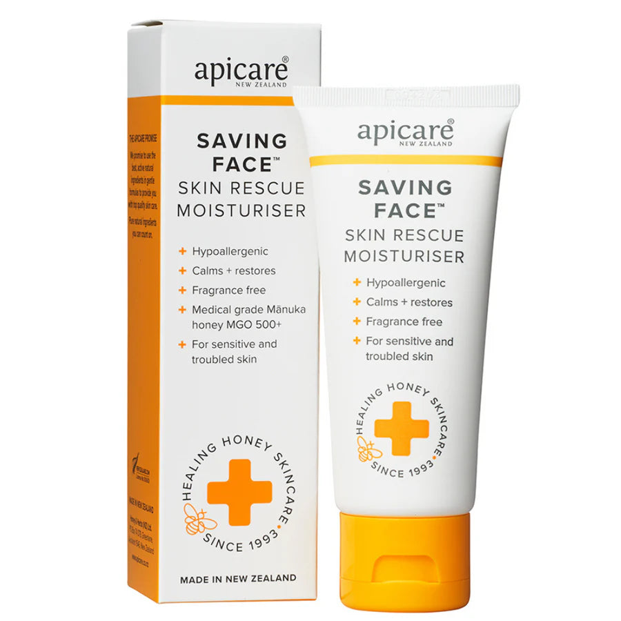 Apicare Saving Face Skin Rescue Moisturiser 70g (was balancing Face Moisturiser)