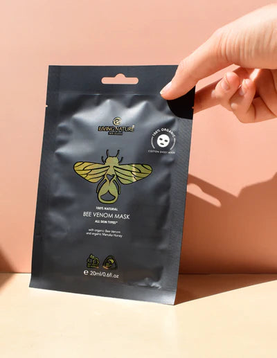 Living Nature Bee Venom Mask Box, 6 Sachets