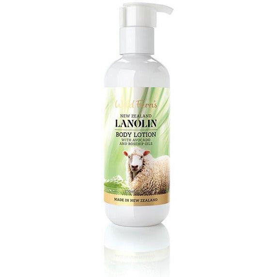 Wild Ferns Lanolin Body Lotion - 230ml (New)