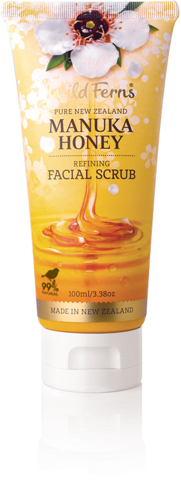 Wild Ferns Manuka Honey Refining Facial Scrub 100ml (New)