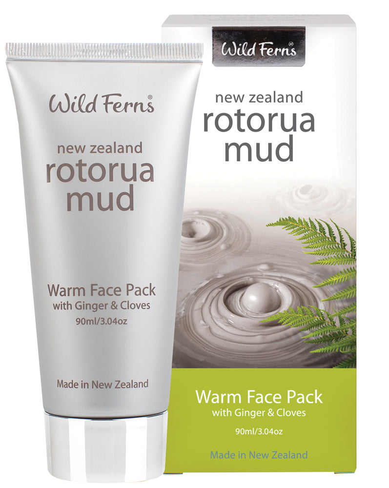 Wild Ferns Rotorua Mud Warm Face Pack with Ginger & Cloves 90ml